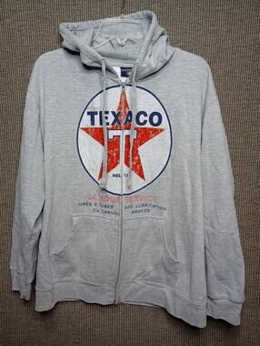 Chemistry Full Zip Texaco Hoodie Jacket Size Large